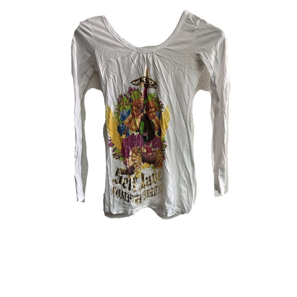Paco Chicano Christian Audigier top Women S Compton Rare graphic